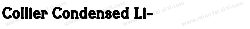 Collier Condensed Li字体转换